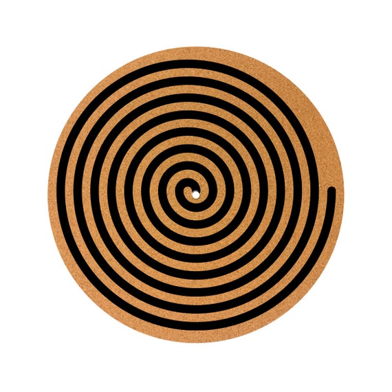 Spiral Cork Turntable Mat Slipmat Spiral Cork Turntable Mat Slipmat