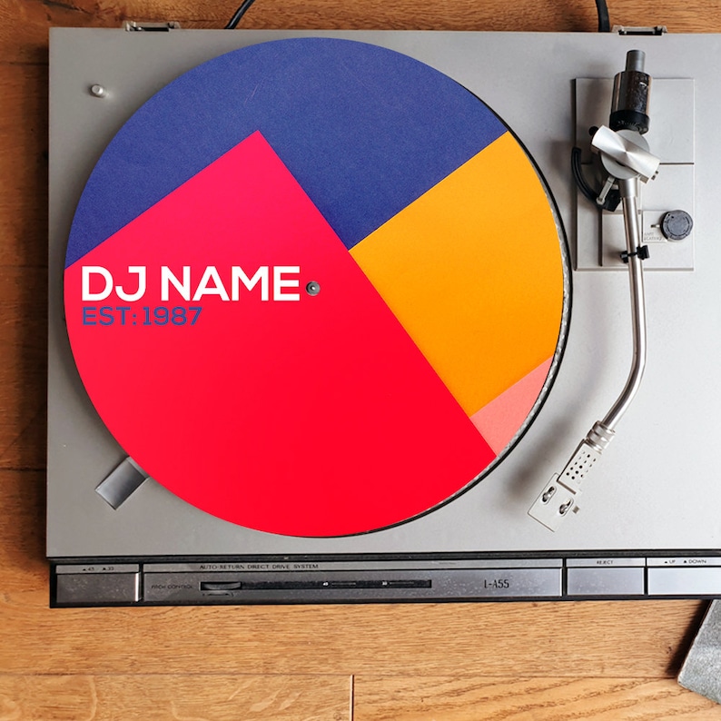Technics Stanton Personalized Multi DJ Slipmats Turntable Slip Mats Red Blue Orange Pink