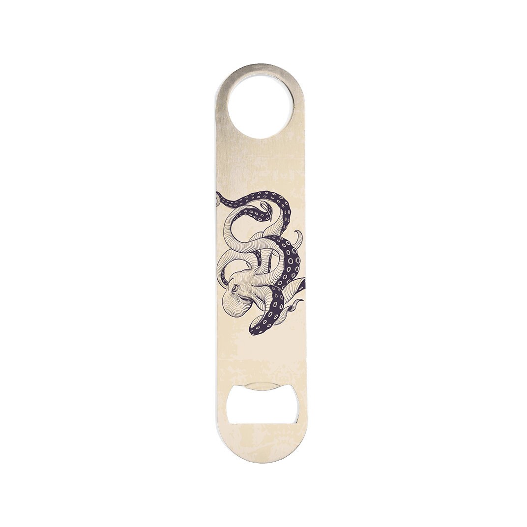 Octopus Bar Blade Bottle Opener - Steel - Heavy Duty - Bartender Speed Opener
