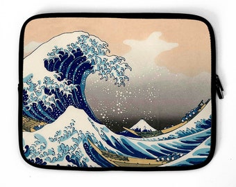 La pochette d’ordinateur portable Great Wave, étui pour ordinateur portable, pochette d’appareil japonais, sac pour ordinateur portable, MacBook, 12 « 13 » 14 » 15 » 16 »