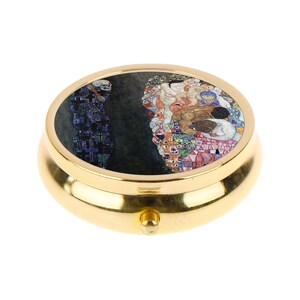 Boîte à pilules - Death and Life par Gustav Klimt - organiseur de médicaments art vintage Dark Academia accessoire - pilulier Art déco - pilulier