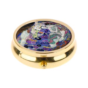 Pillendoosje - De Maagd van Gustav Klimt - Vintage Art medicatieopberger Dark Academia Accessory - Dark Cottagecore Decor - pillendoosje kunst