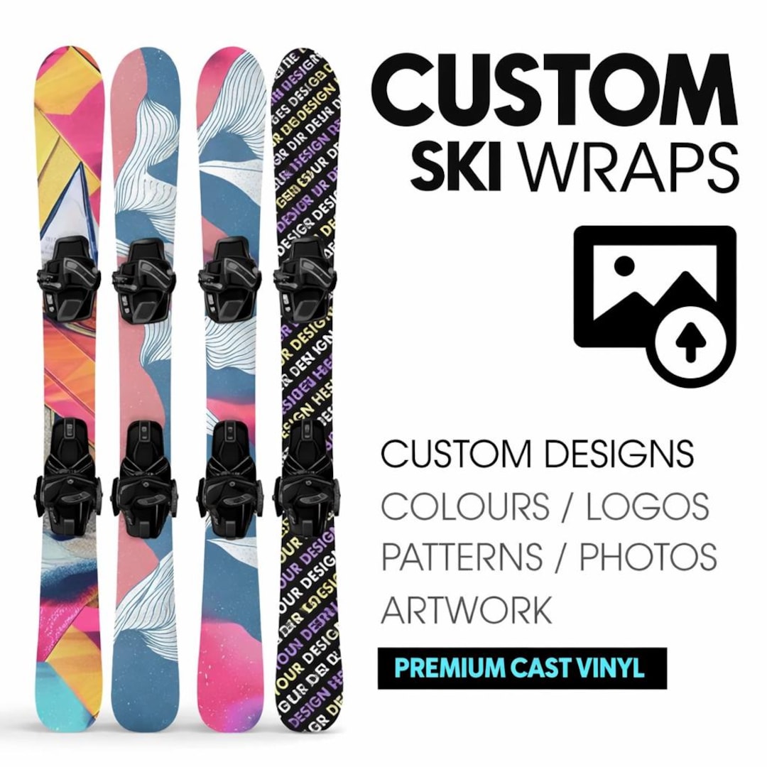 Custom Printed Ski Wraps Board Skins, Decal, Personalised, Kit - Etsy
