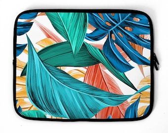 Tropical Laptop Sleeve, laptop case, device sleeve, laptop bag, All sizes 12" 13" 14" 15" 16"