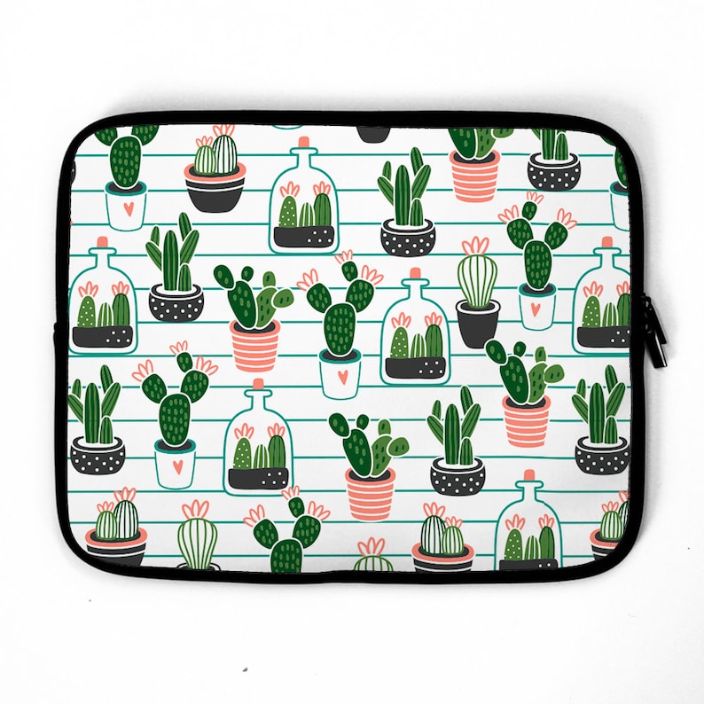 Cactus Pots Laptop Sleeve, laptop case, device sleeve, laptop bag, MacBook, iPad, FITS ALL LAPTOPS 