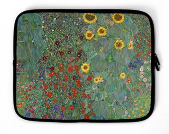 Gustav Klimt Farm Garden Laptop case, laptop sleeve, laptop bag, Fits ALL Laptops 13" 14" 15" 16" 17"