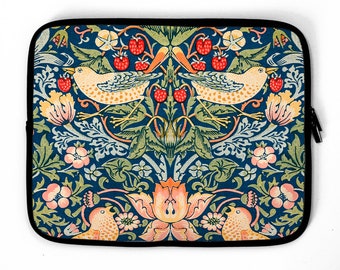 William Morris Strawberry Thieves Laptop case, laptop sleeve, laptop bag, Fits ALL Laptops 13" 14" 15" 16" 17"