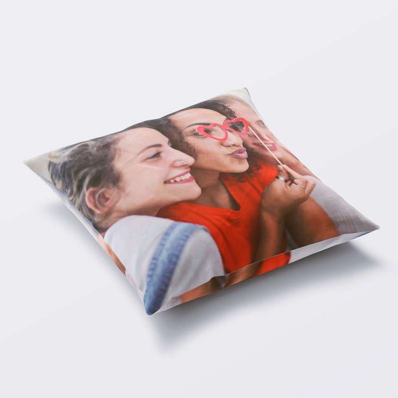 Personalised Photo Cushion Cover Double Sided Personalized Edge to Edge Print image 2