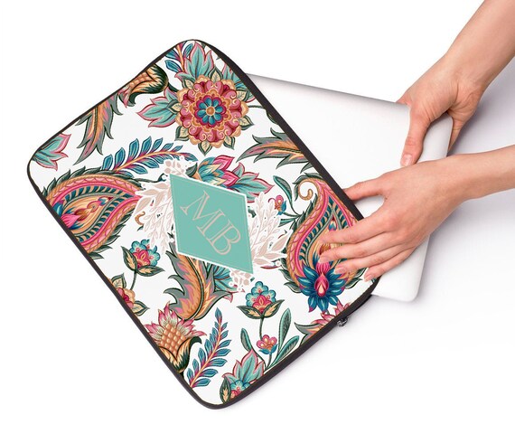 Monogrammed hot sale laptop sleeve