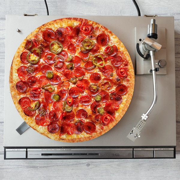 Pepperoni Pizza - Feutrines DJ / Feutrines Platine Vinyle - Technics - Stanton