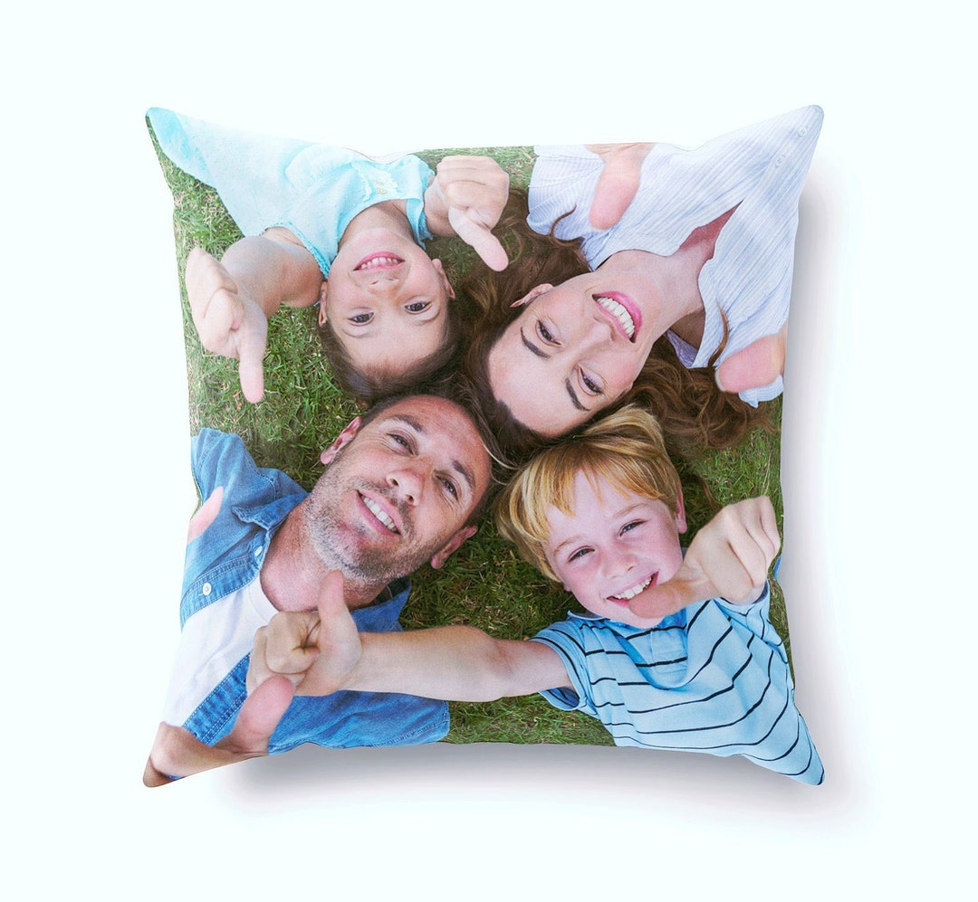 Personalised Photo Cushion Cover Double Sided Personalized Edge to Edge