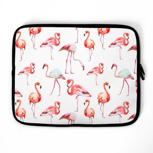 Laptop Sleeve, Flamingo Print, laptop sleeve 13 inch Laptop sleeve 15 inch laptop sleeve MacBook, laptop cover, protective case, Flamingo