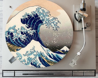 The Great Wave vinyl DJ Slipmat / Turntable SLIP MATS (Individual)