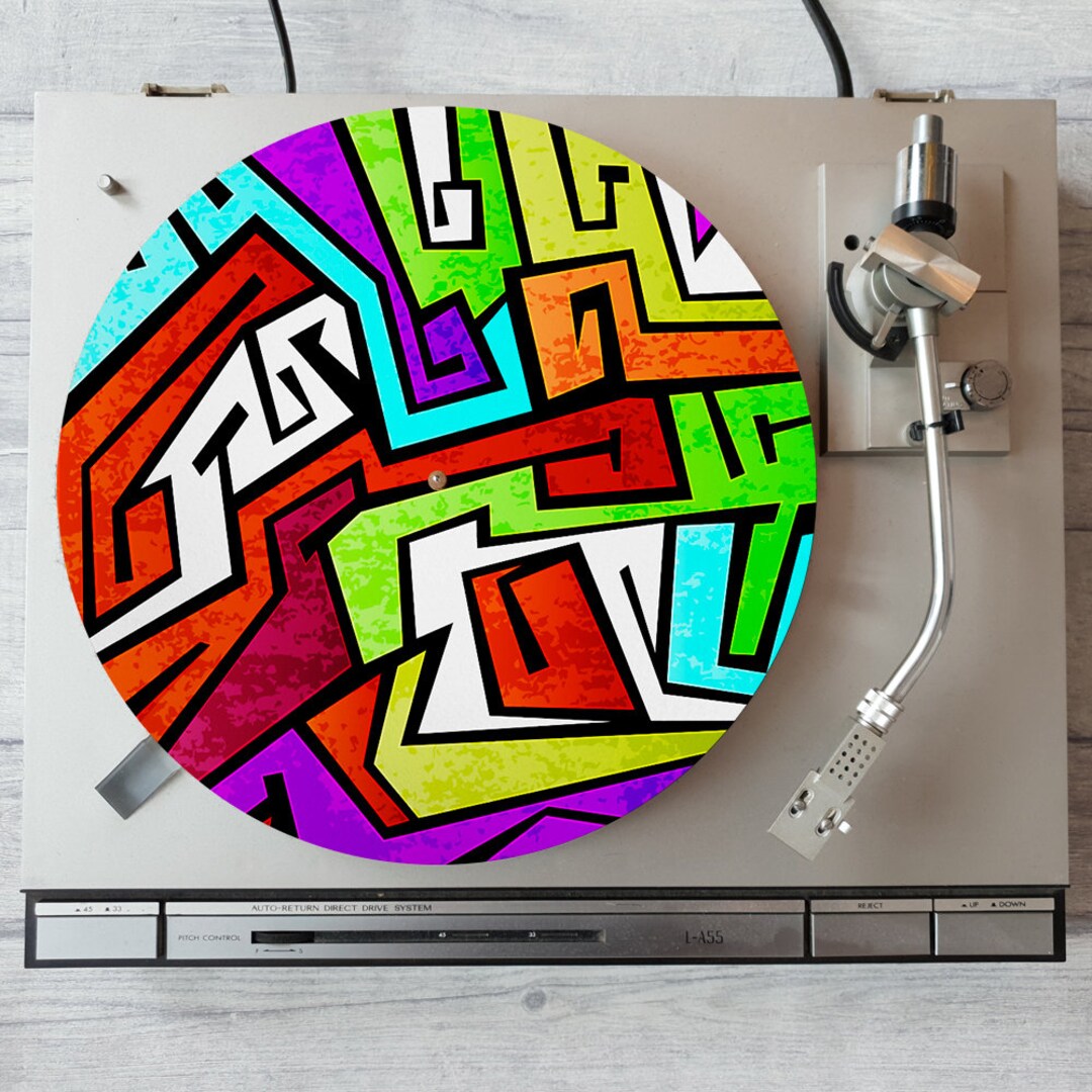 80's Hip Hop Graffiti DJ Slipmats / Turntable Slip Mats Etsy
