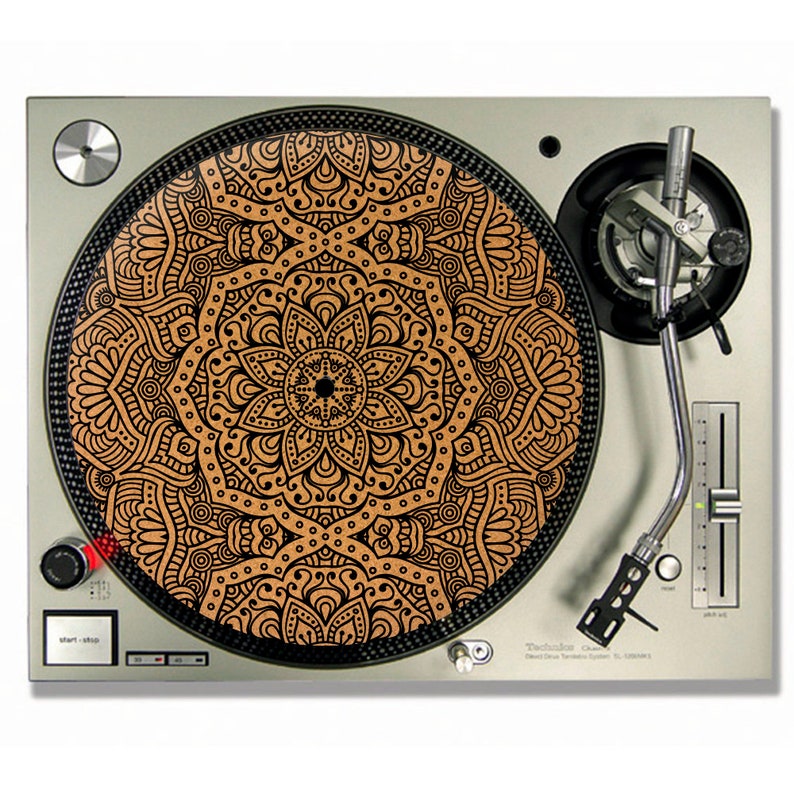 Mandala Turntable Slipmat Cork turntable mat DJ Slip mat Electronics