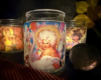 Queer Saint Divine Candle Holder
