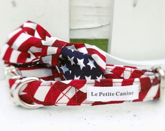 Collar, Dog Collar, American Flag, Flag Collar, Patriotism, Patriotic Collar, Boy Dog, Girl Dog, 4th of July, Holiday, Summer Holiday,