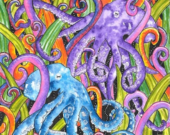 Giclee Art Print - 'Obscure Octopus'