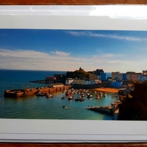 Tenby Harbor - carte de voeux vierge / notelet