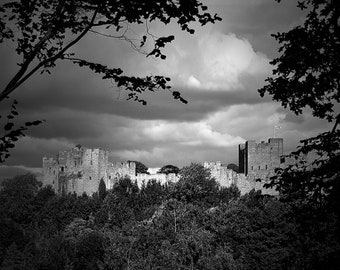 Ludlow Castle - Black and White Photograph Giclée Fine Art Print - A4 and A3 sizes available
