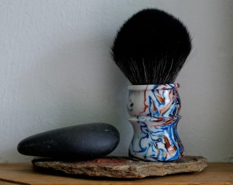 Shaving Brush - Hand-Made with Copper Canyon Resin Handle and a Choice of Knots