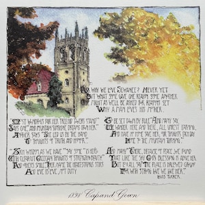 1898 Sewanee Poem Print