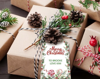 Christmas Gift Tags (Customize and Print)
