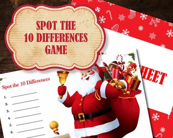 Spot the Differences Christmas Santa Game