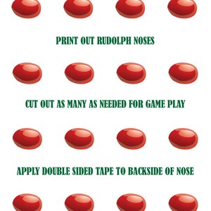 Pin the Nose on Rudolph Party Game - Etsy