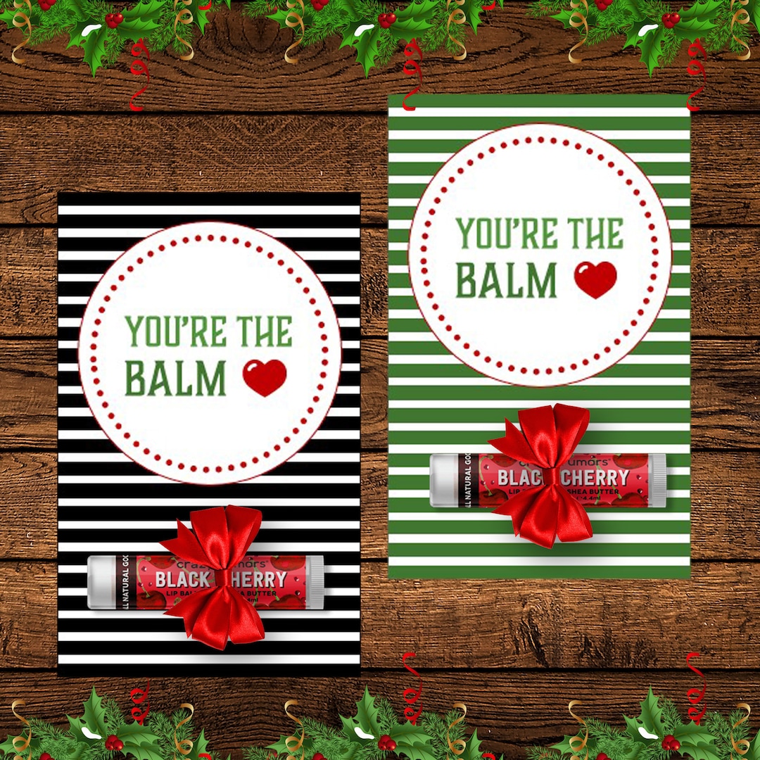 you're the balm gift tag (printable) - etsy