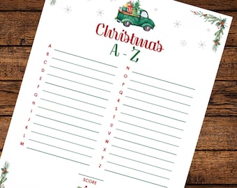 Christmas A to Z (DOWNLOAD & PRINT)