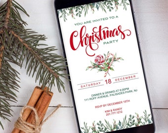 Digital Christmas Invitation