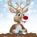 Pin the Nose on Rudolph Party Game - Etsy