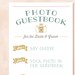 Photo Guestbook + 5x7 AND 8x10 + Instant Download + DIY Printable ...