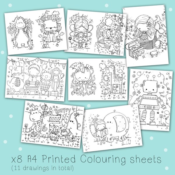 Colouring in Sheet - Etsy UK