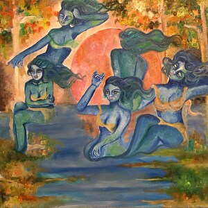 Fine Art Print Fall Fairies