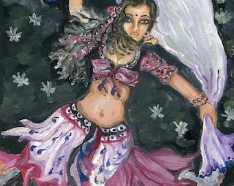 Stampa artistica "Lady che balla con le stelle"