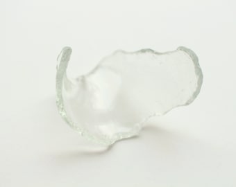 Transparent Sea Glass Piece Beach Glass Collectible