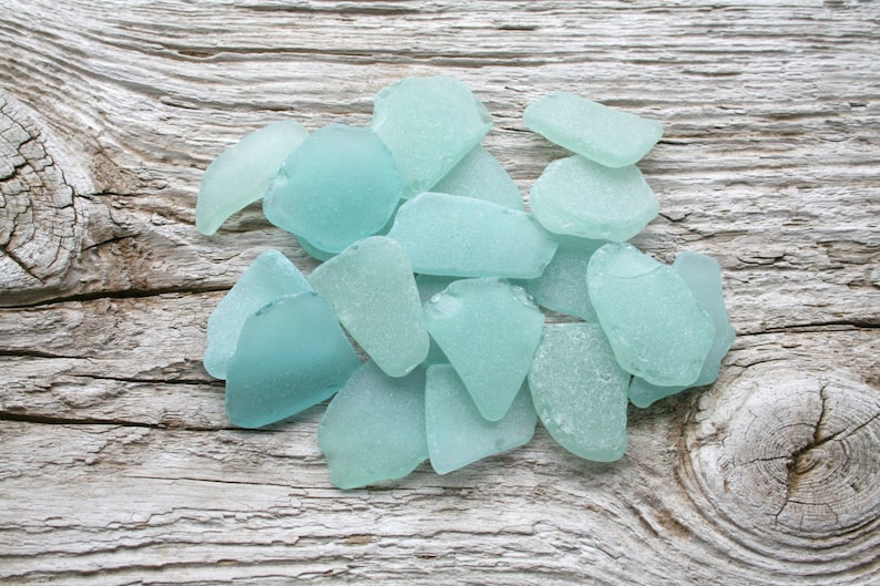 Light Blue MEDIUM Sea Glass Bulk Beach Glass Bulk Wedding Etsy