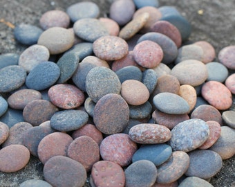 Round Sea Stones Bulk 120 pcs SMALL