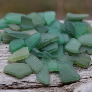 Small Green MIX Sea Glass Bulk  Green Beach Glass Mix