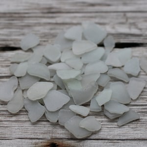 Verre de mer gris en vrac Verre de plage Verre de mariage 50 pcs