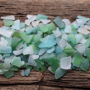 Verre de mer à vendre Ensemble de mosaïque en verre de mer pour créations artisanales de plage en verre à petit budget