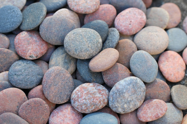 Round Sea Stones Bulk 100 pcs SMALL image 7