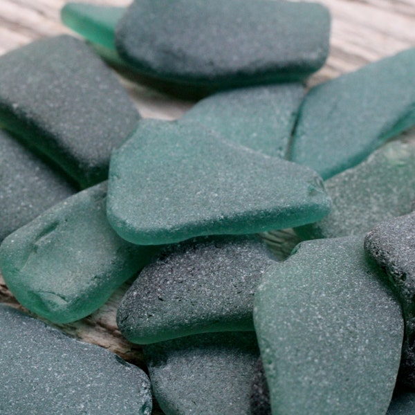 Dark Teal - Emerald Sea Glass Bulk Beach Glass Bulk Medium