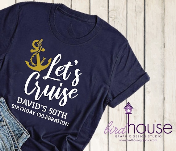 Let's Cruise Family Vacation Couples Anchor Boat T Shirt Let's Cruise Family Vacation Couples Anchor Boat T Shirt
