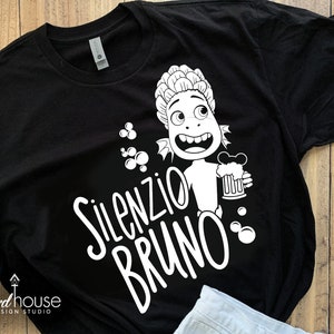 Silenzio Bruno Shirt, Luca Alberto, Beer, Funny Disney Drinking Tee, Epcot Food & Wine festival and Flower Gardens, Group Shirts, 1 Color