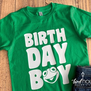 Muppet Babies Birthday Boy Shirt Kermit, Animal, Fozzie, Any Character, Any Color, Cute Party Tee, Matching Family Shirts
