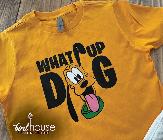 What up Dog Shirt Cute Pluto Shirt for Disney Graphic Tee Mickey and Friends Custom Matching Group Shirts Etsy Canada