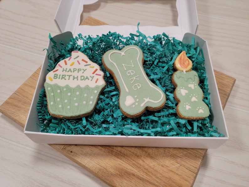 Birthday Dog Treats, Birthday Dog Cookies, Happy Barkday Box, All